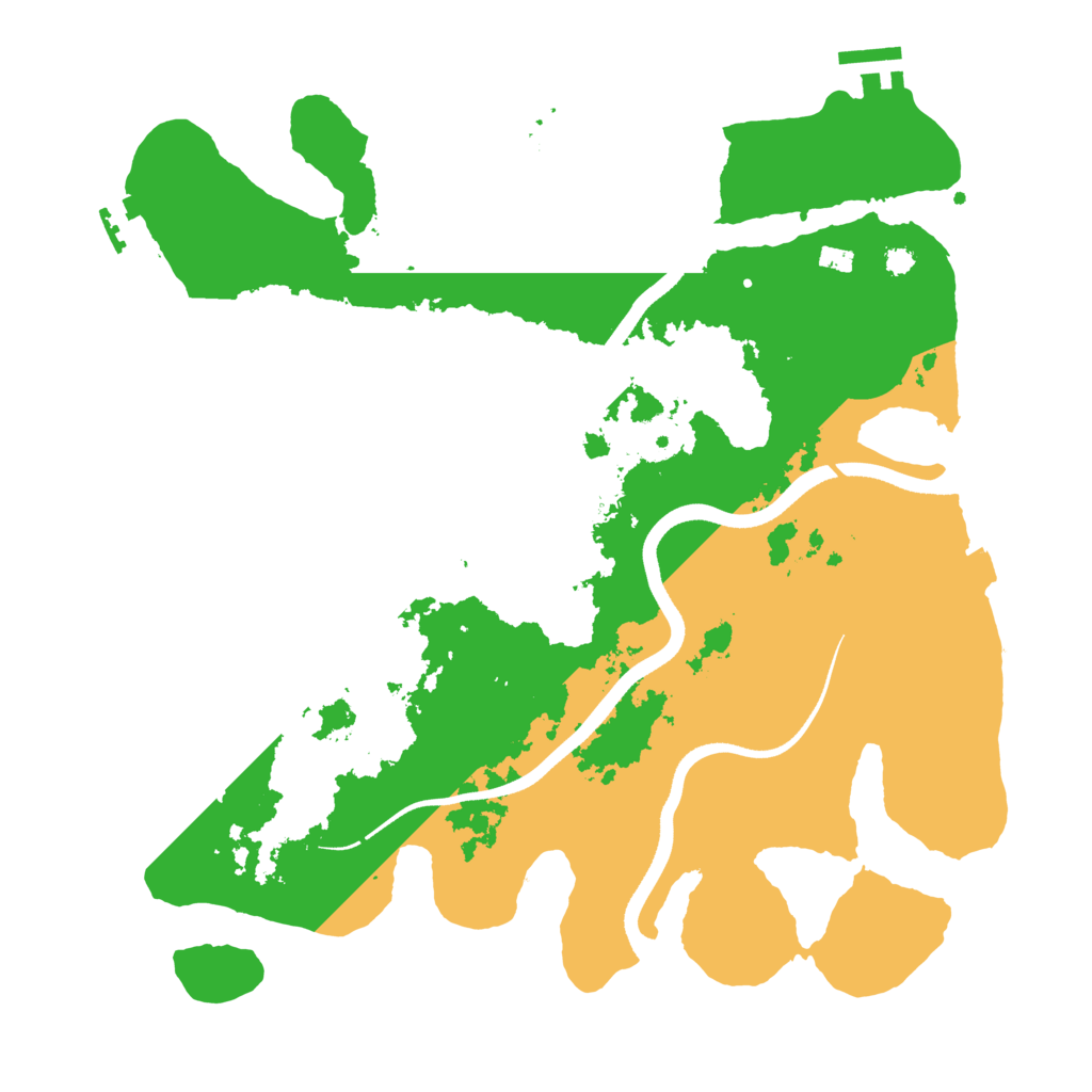 Biome Rust Map: Procedural Map, Size: 3500, Seed: 60812244
