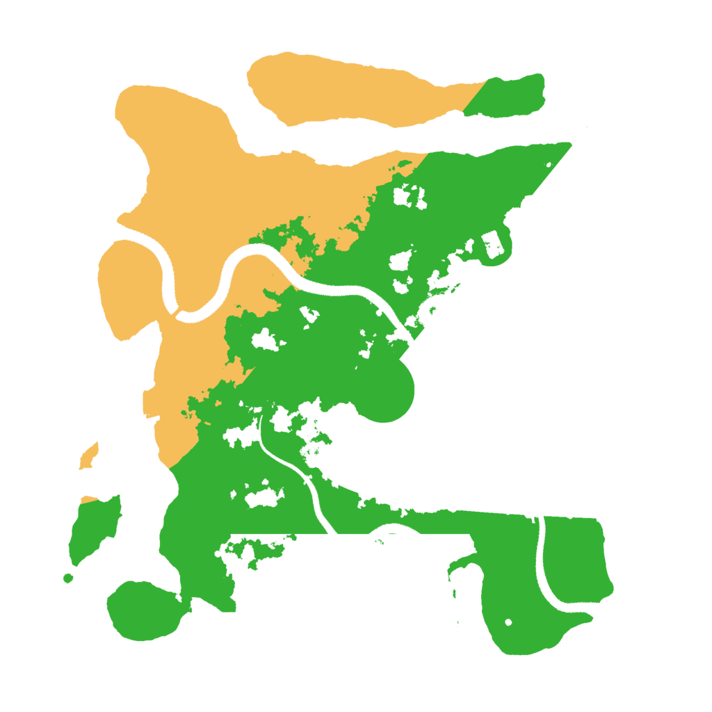 Biome Rust Map: Procedural Map, Size: 3000, Seed: 1319765852