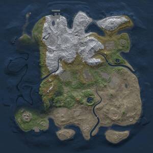 Thumbnail Rust Map: Procedural Map, Size: 3700, Seed: 1638830397, 16 Monuments