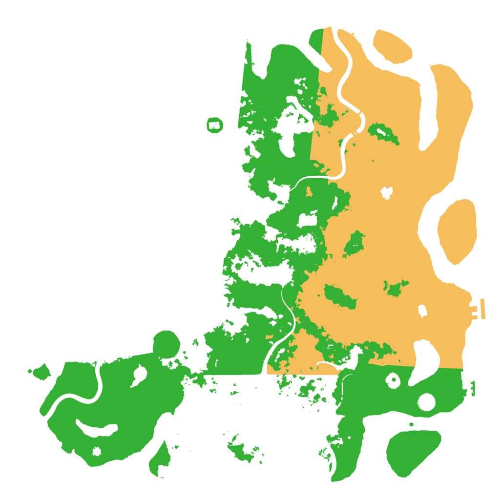 Biome Rust Map: Procedural Map, Size: 5000, Seed: 91675139