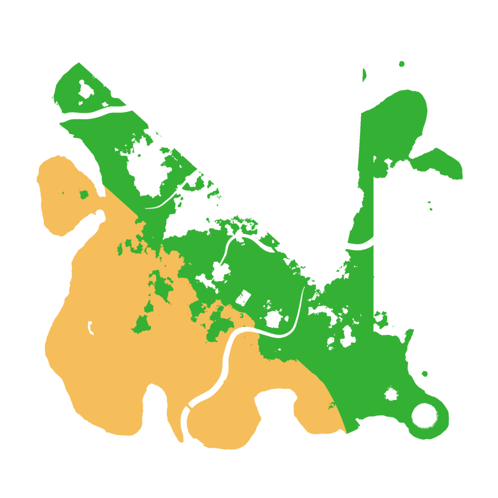Biome Rust Map: Procedural Map, Size: 3500, Seed: 1809155533