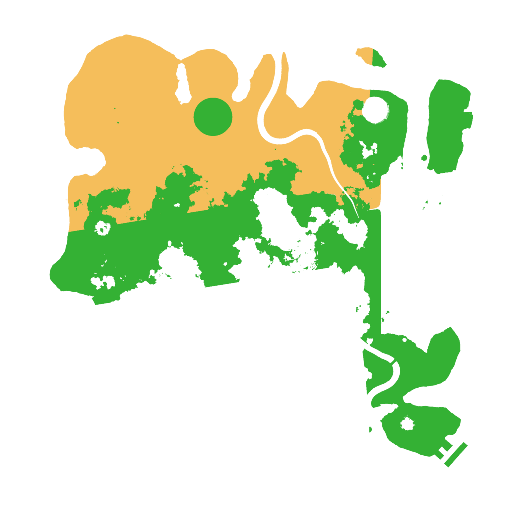 Biome Rust Map: Procedural Map, Size: 3500, Seed: 593336867