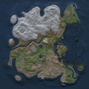 Thumbnail Rust Map: Procedural Map, Size: 3800, Seed: 84635168, 16 Monuments