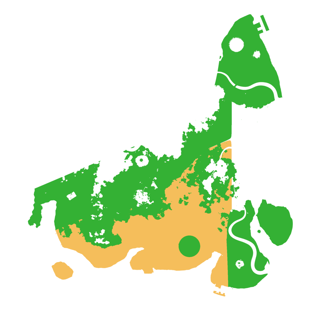 Biome Rust Map: Procedural Map, Size: 3800, Seed: 84635168