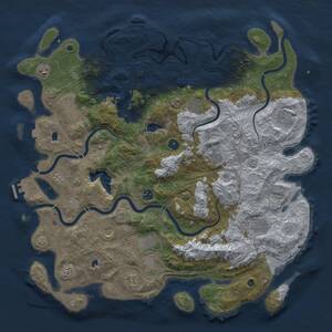 Thumbnail Rust Map: Procedural Map, Size: 4750, Seed: 1911457353, 17 Monuments