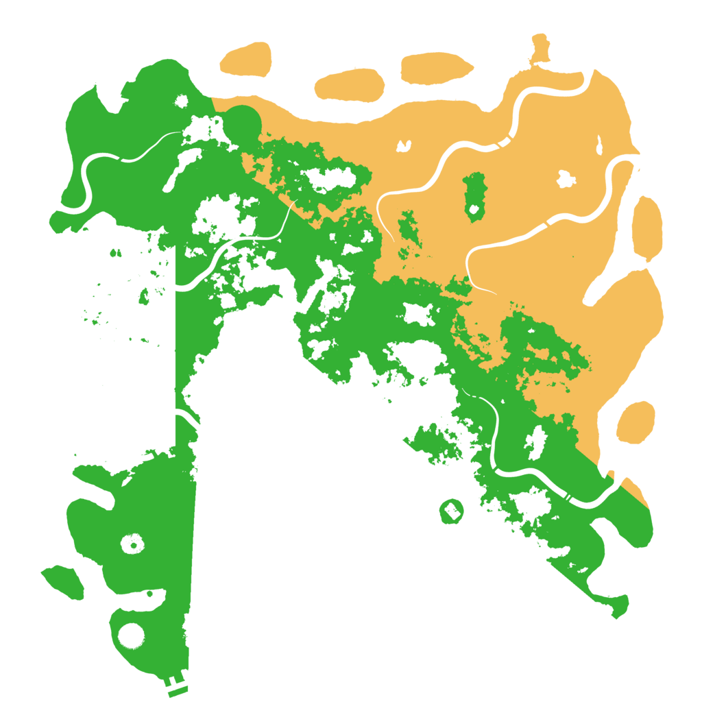 Biome Rust Map: Procedural Map, Size: 4800, Seed: 128391690