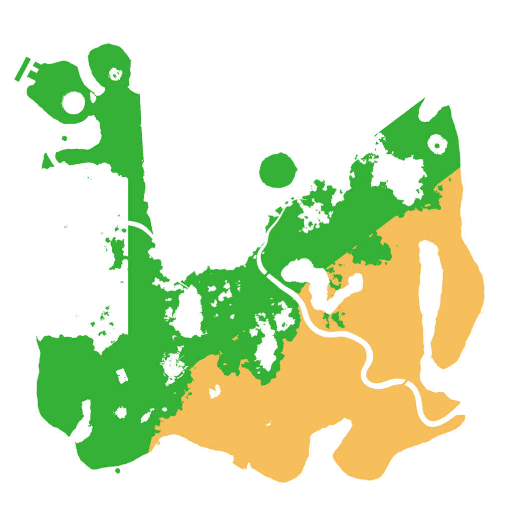 Biome Rust Map: Procedural Map, Size: 4000, Seed: 12542