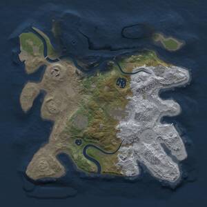 Thumbnail Rust Map: Procedural Map, Size: 3000, Seed: 18671210, 10 Monuments