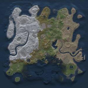 Thumbnail Rust Map: Procedural Map, Size: 4000, Seed: 3237567, 16 Monuments