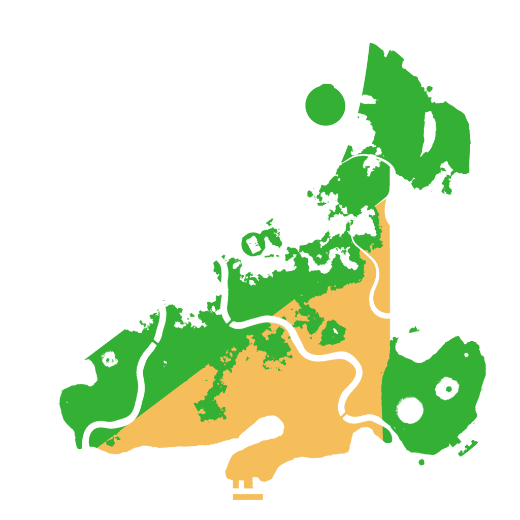 Biome Rust Map: Procedural Map, Size: 3500, Seed: 1098886101