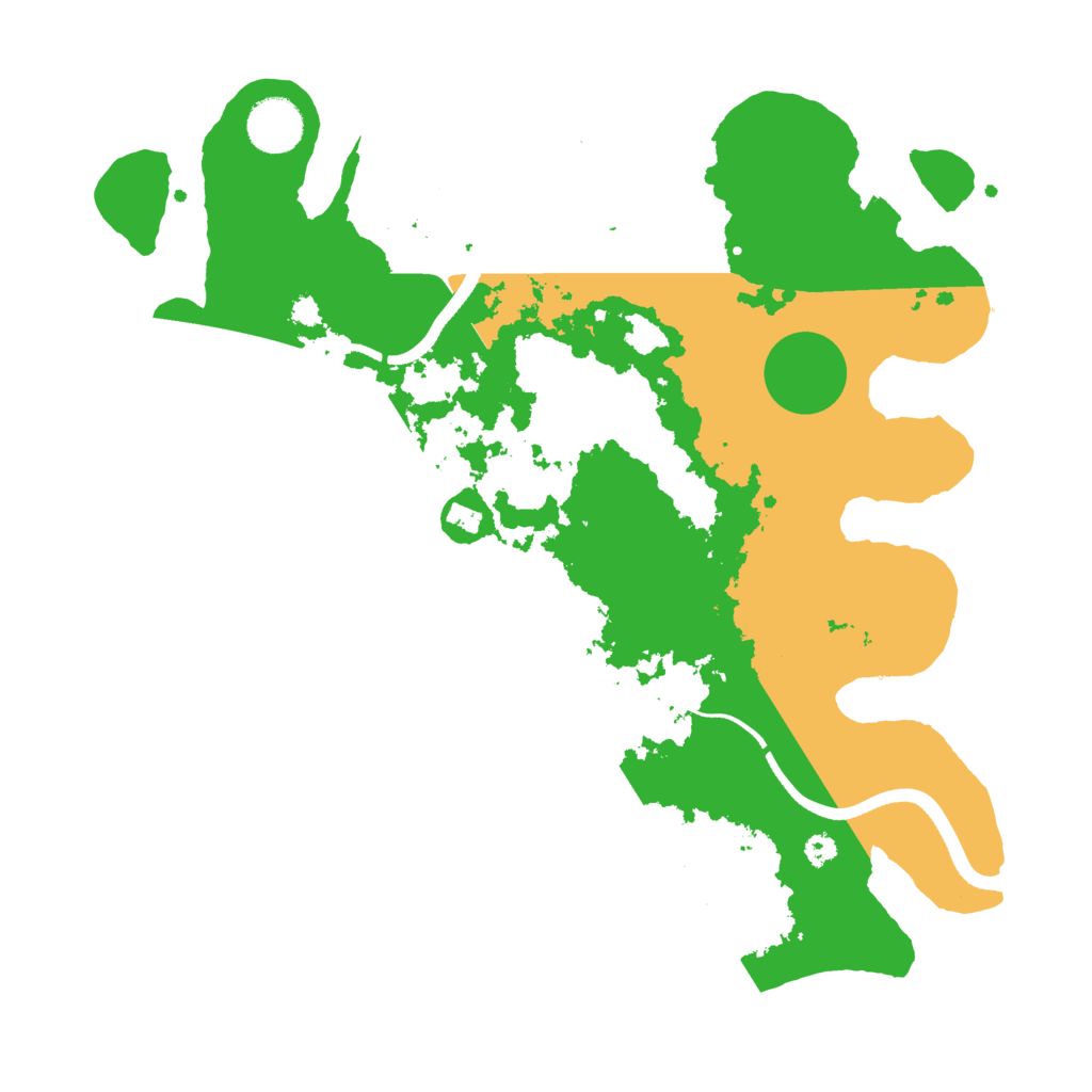 Biome Rust Map: Procedural Map, Size: 3500, Seed: 621794354