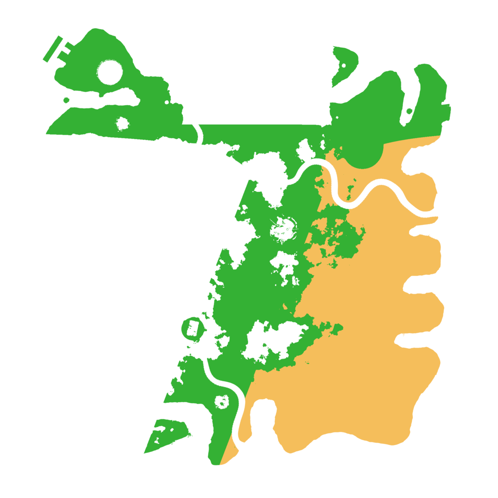 Biome Rust Map: Procedural Map, Size: 3500, Seed: 992077664