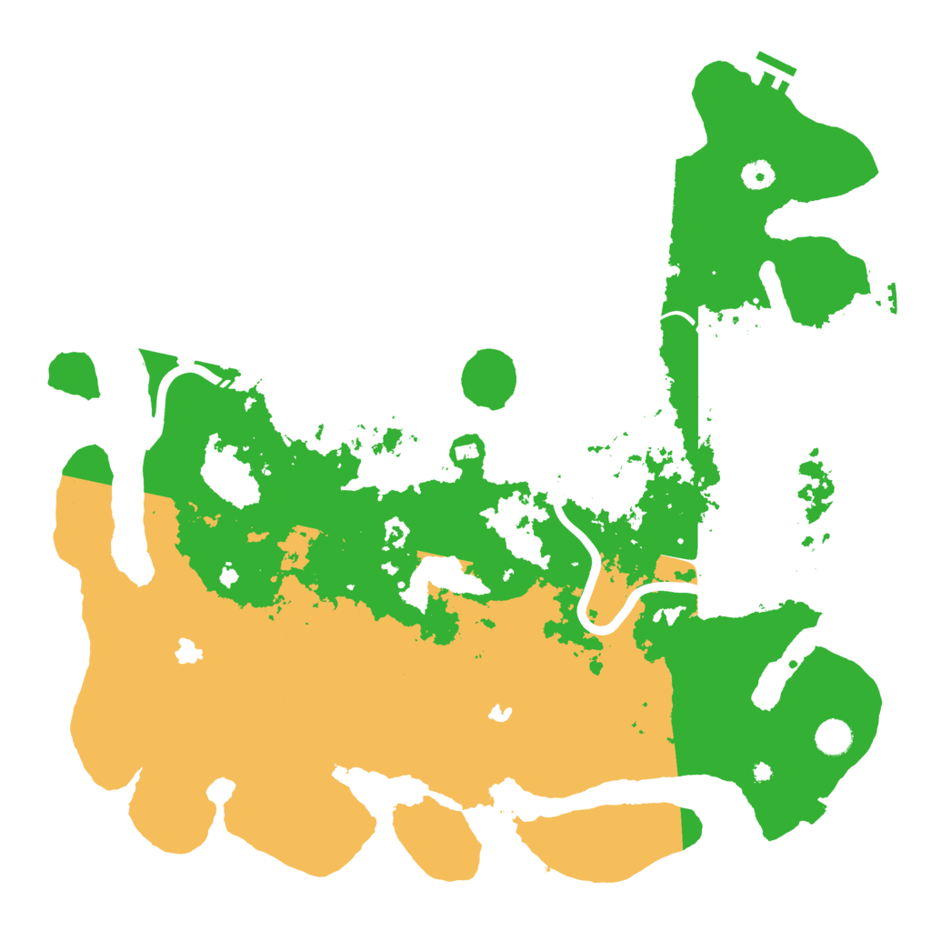 Biome Rust Map: Procedural Map, Size: 4500, Seed: 99087253