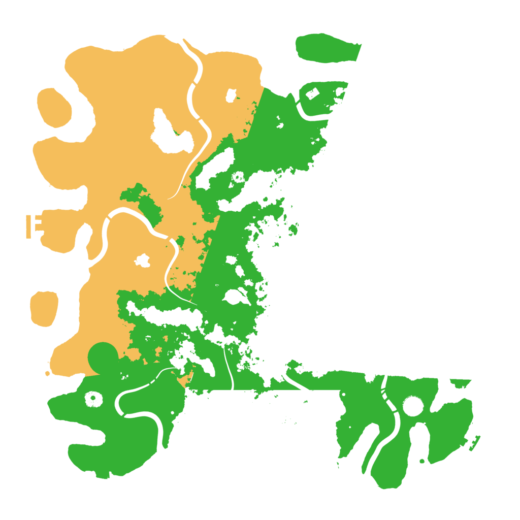 Biome Rust Map: Procedural Map, Size: 4500, Seed: 105166073