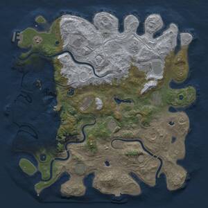 Thumbnail Rust Map: Procedural Map, Size: 4500, Seed: 325909086, 17 Monuments