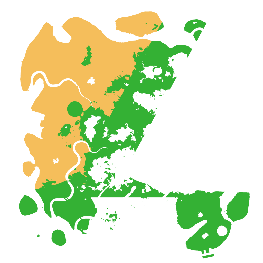 Biome Rust Map: Procedural Map, Size: 4500, Seed: 2048090294
