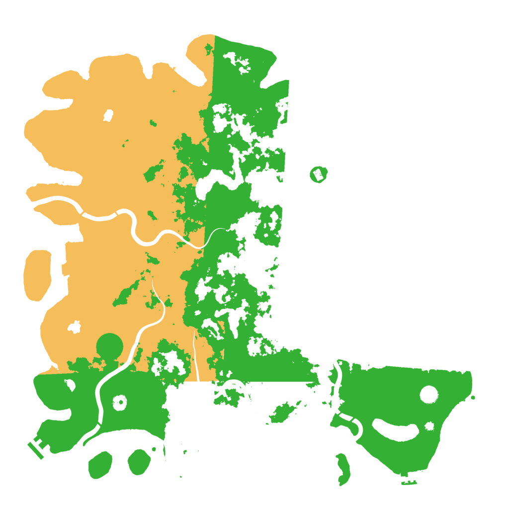Biome Rust Map: Procedural Map, Size: 5000, Seed: 312186076