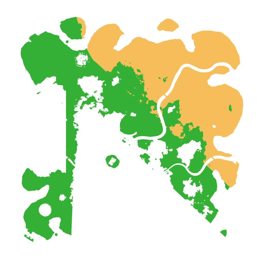 Biome Rust Map: Procedural Map, Size: 3700, Seed: 1307198724