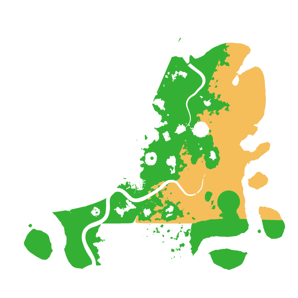 Biome Rust Map: Procedural Map, Size: 3500, Seed: 601743758