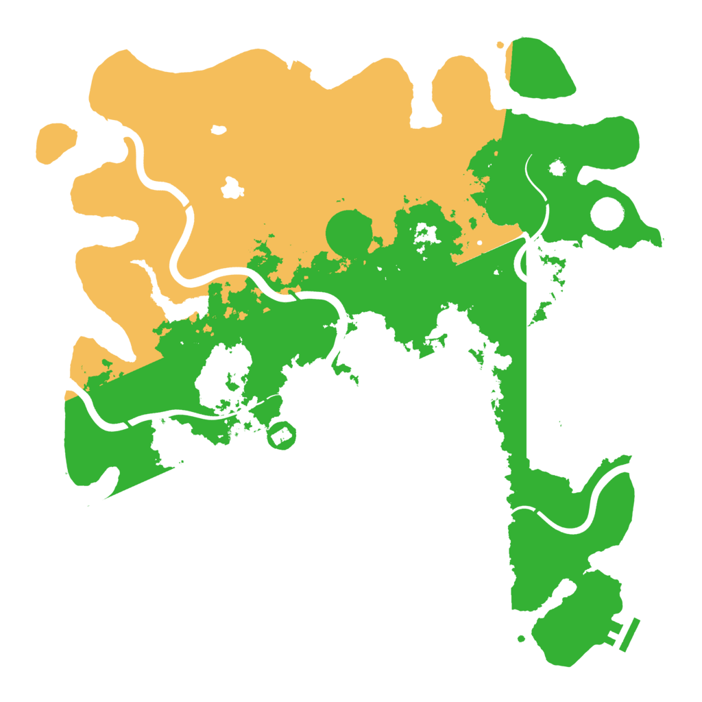 Biome Rust Map: Procedural Map, Size: 4000, Seed: 1981932656
