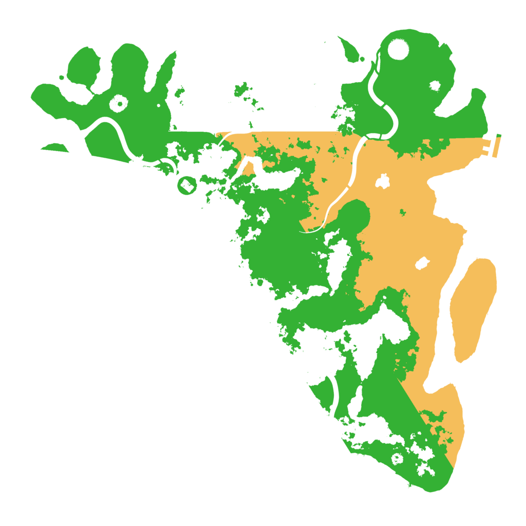 Biome Rust Map: Procedural Map, Size: 4500, Seed: 1249330689