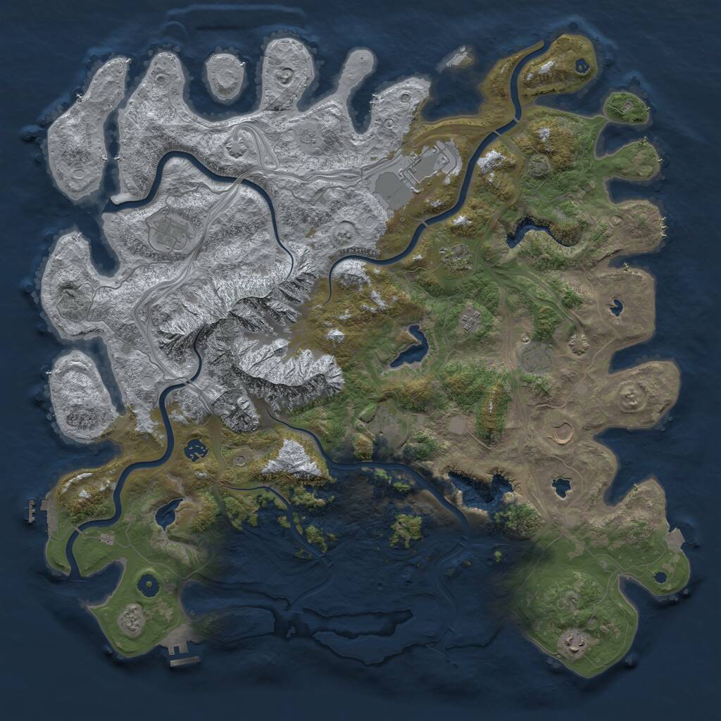 Rust Map: Procedural Map, Size: 5000, Seed: 2021070038, 15 Monuments