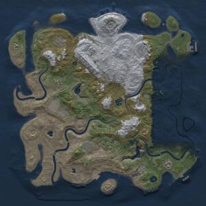 Thumbnail Rust Map: Procedural Map, Size: 4500, Seed: 968065277, 16 Monuments