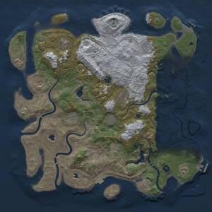 Thumbnail Rust Map: Procedural Map, Size: 4500, Seed: 968065277, 16 Monuments