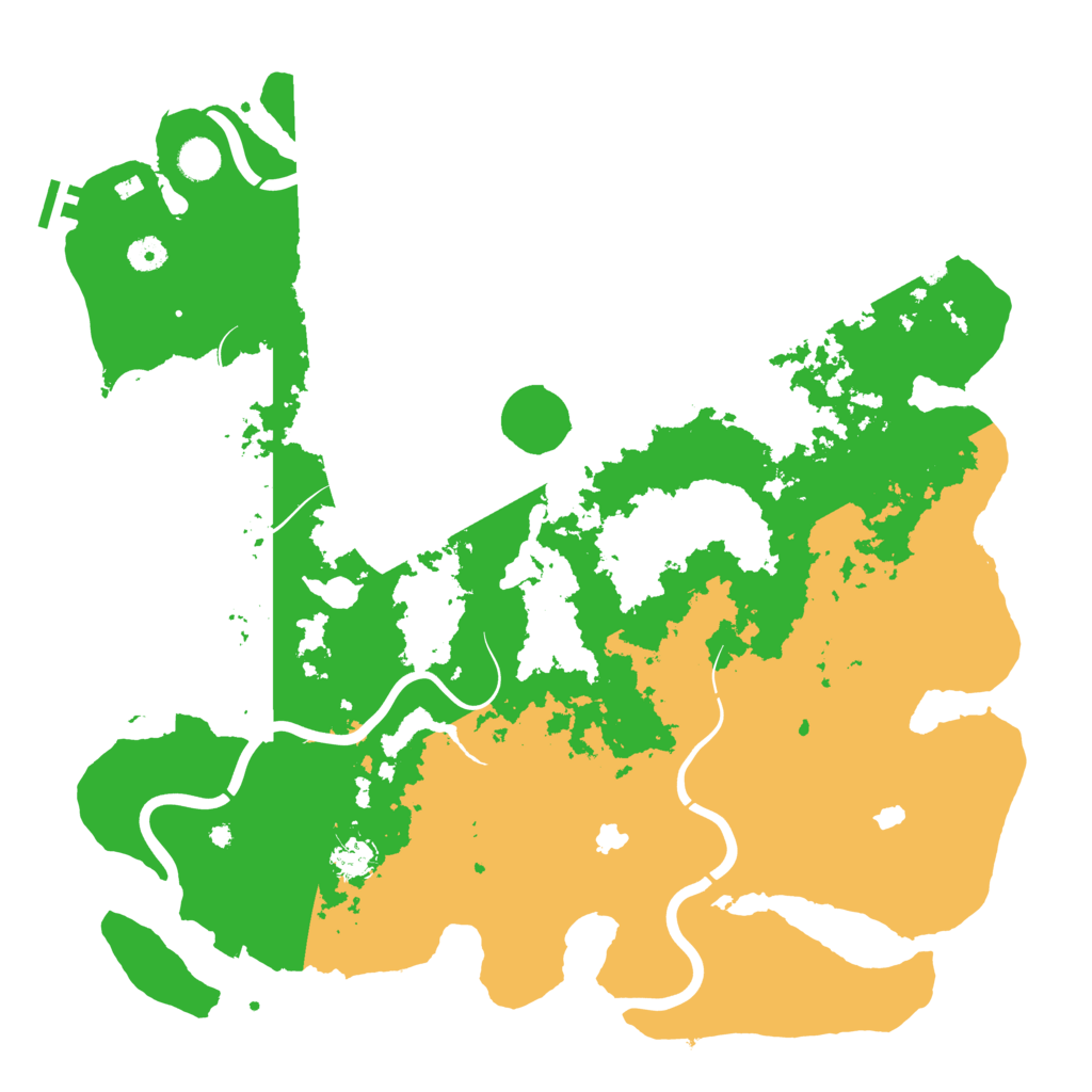Biome Rust Map: Procedural Map, Size: 4500, Seed: 1836709298