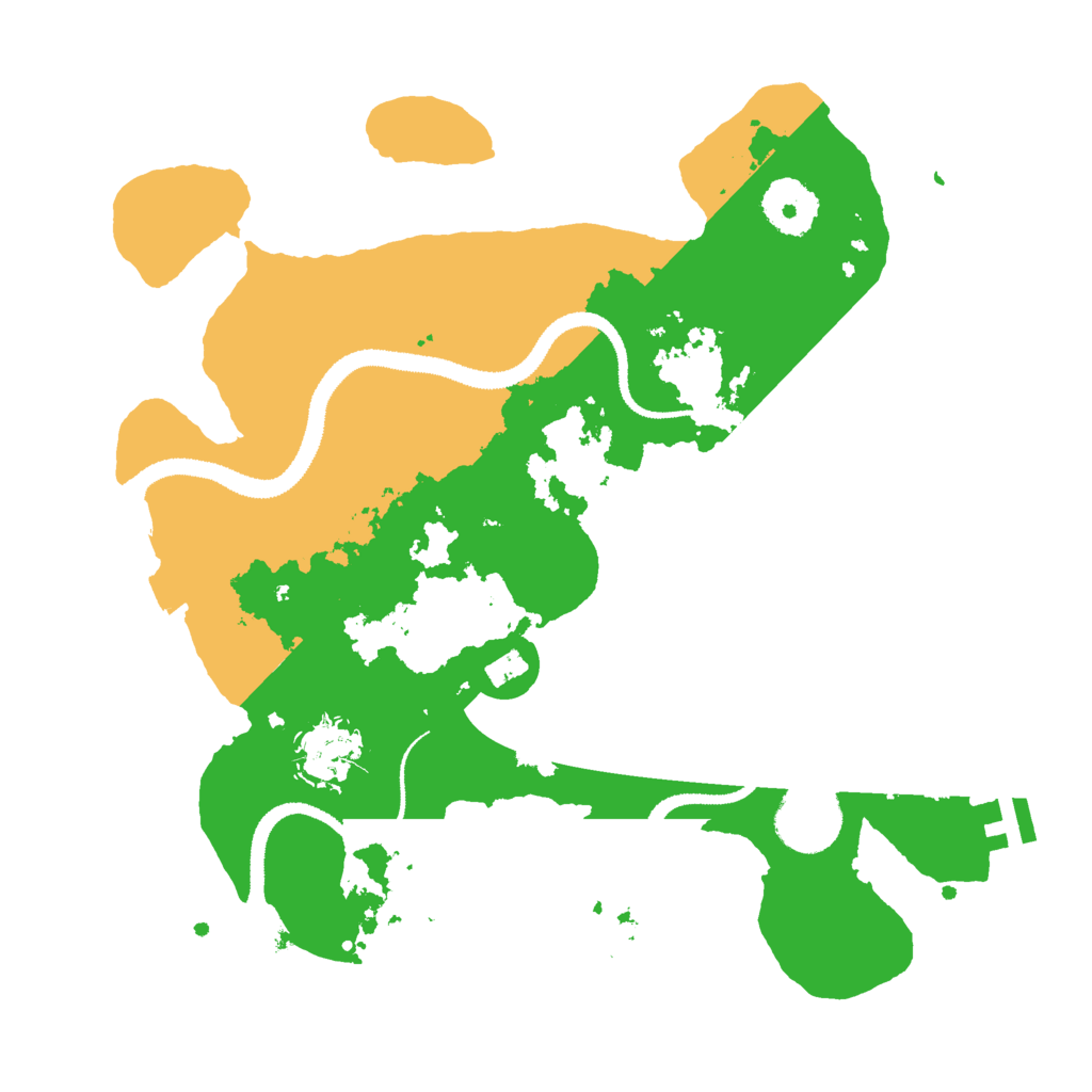 Biome Rust Map: Procedural Map, Size: 3000, Seed: 1135486753