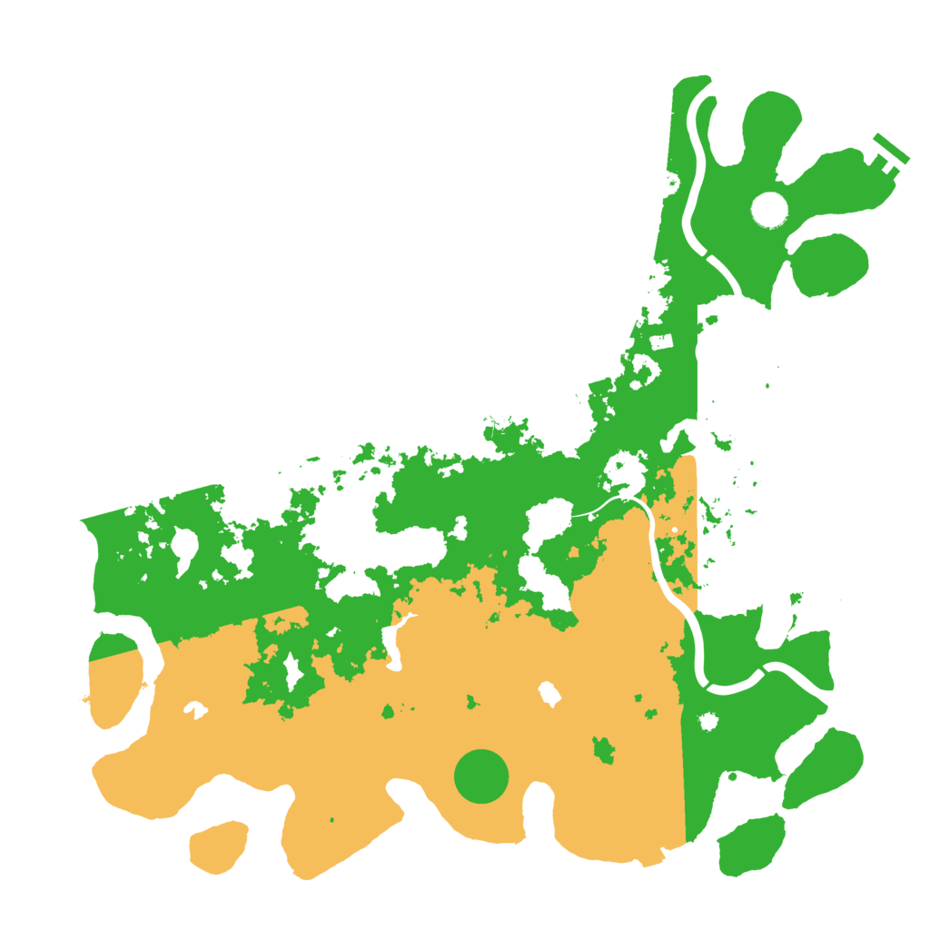 Biome Rust Map: Procedural Map, Size: 4500, Seed: 398400507