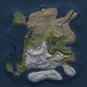 Thumbnail Rust Map: Procedural Map, Size: 3000, Seed: 325812, 8 Monuments