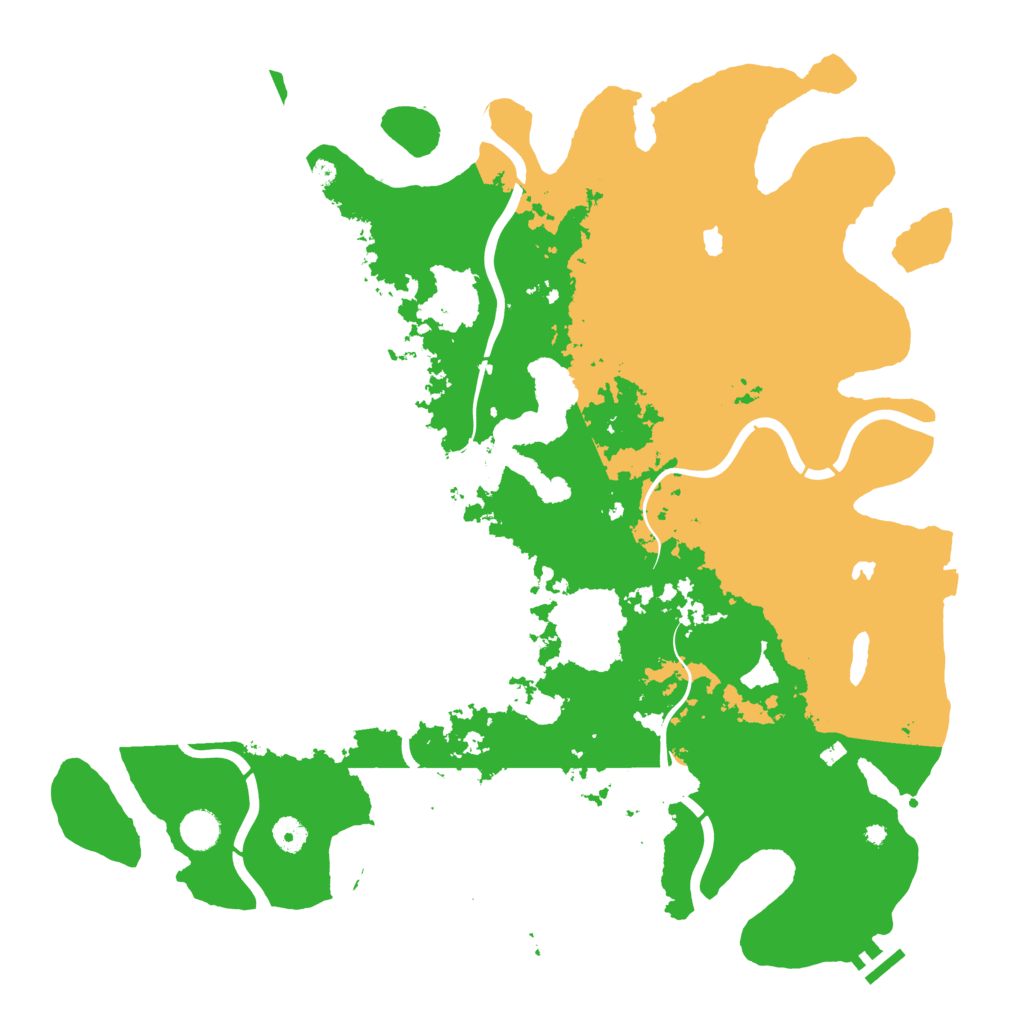 Biome Rust Map: Procedural Map, Size: 4500, Seed: 132436738
