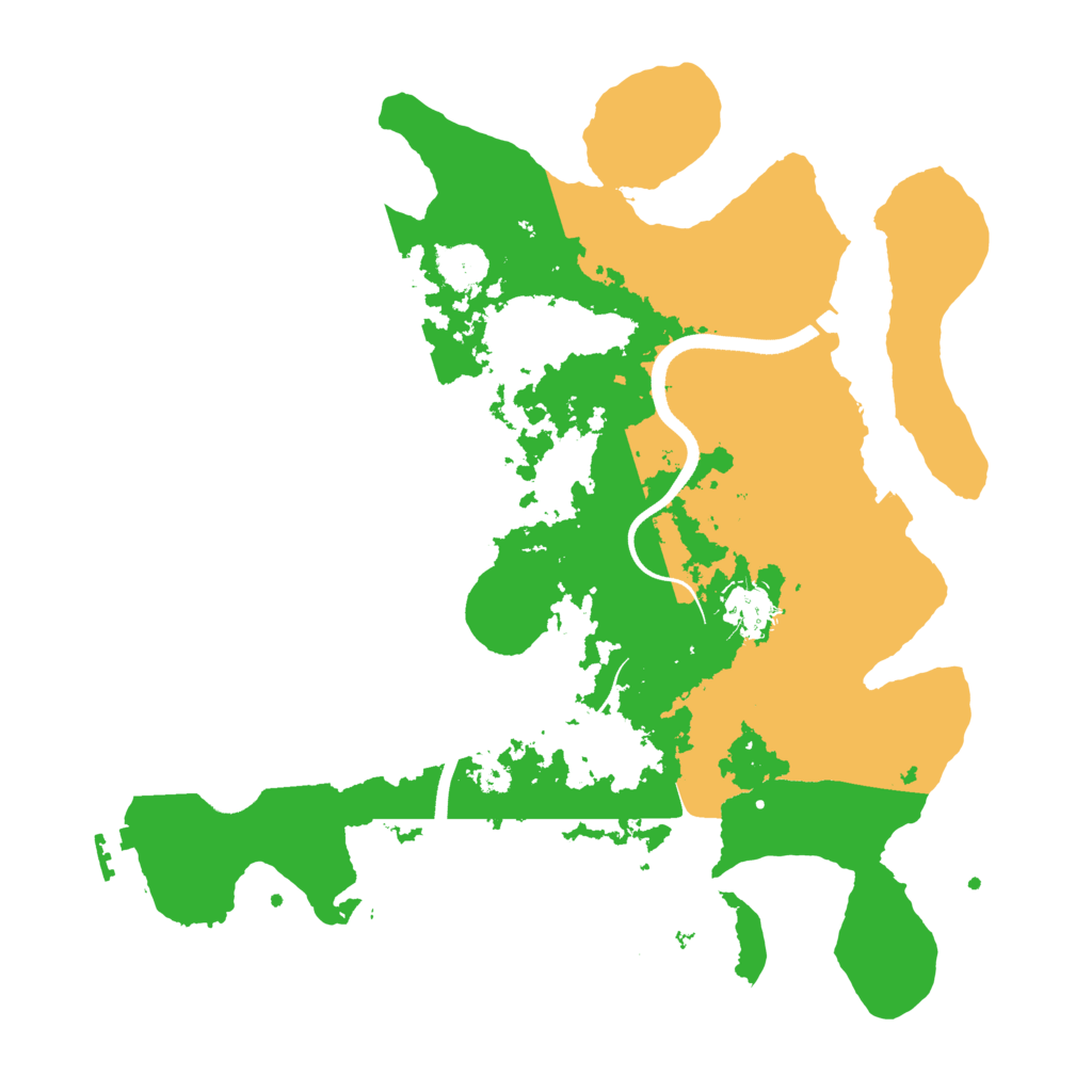 Biome Rust Map: Procedural Map, Size: 3500, Seed: 1129948923