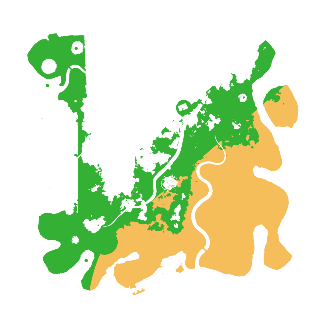 Biome Rust Map: Procedural Map, Size: 3700, Seed: 204831258