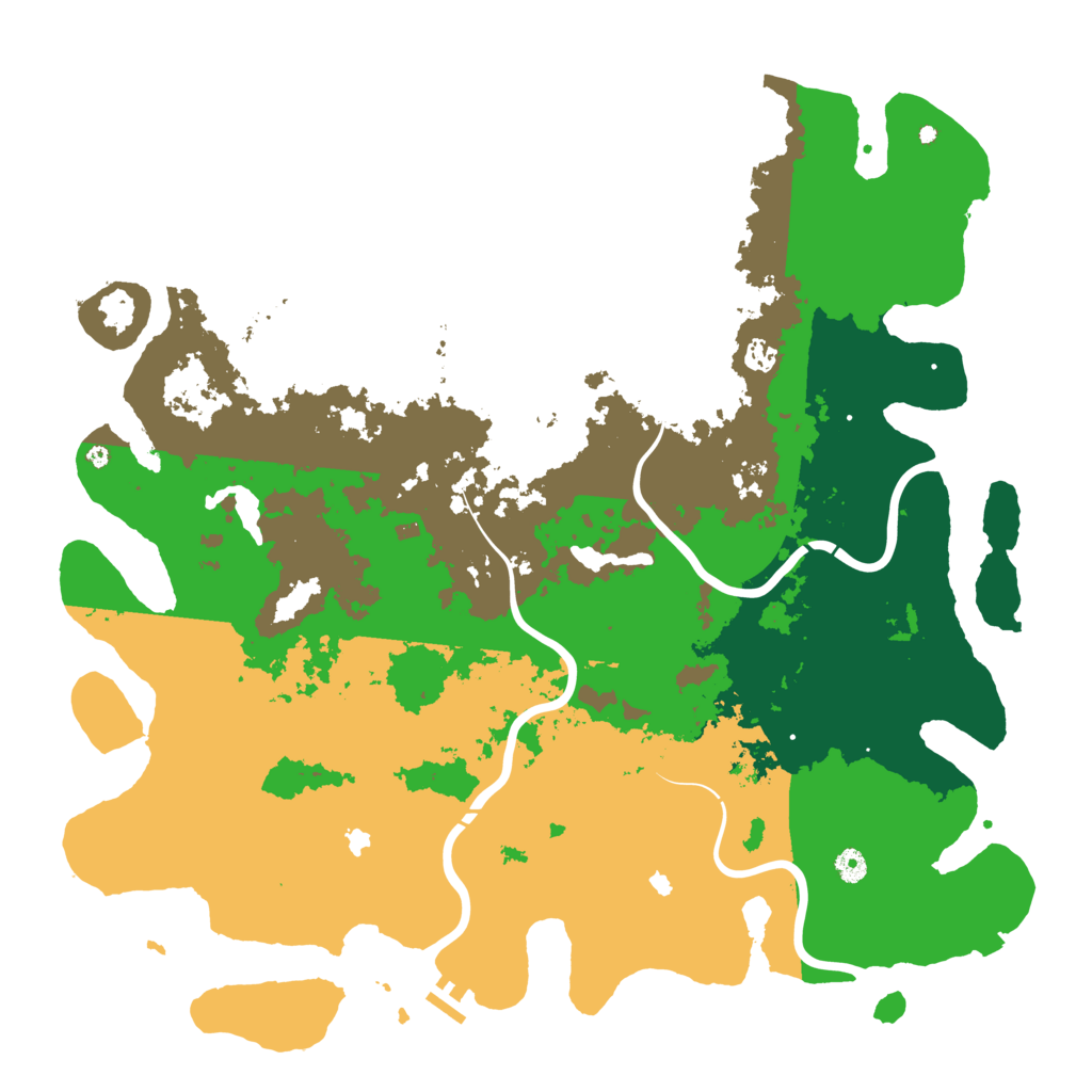 Biome Rust Map: Procedural Map, Size: 5000, Seed: 3486748
