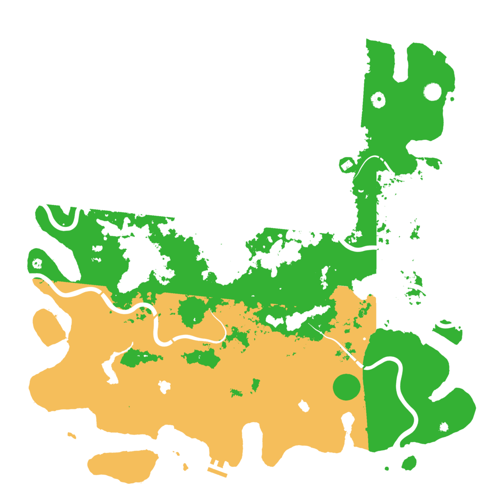 Biome Rust Map: Procedural Map, Size: 5000, Seed: 3486748