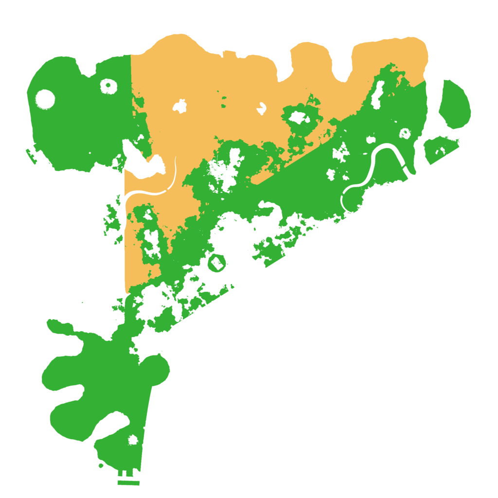 Biome Rust Map: Procedural Map, Size: 4500, Seed: 275763240