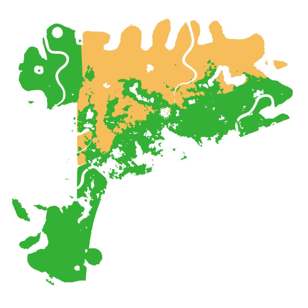 Biome Rust Map: Procedural Map, Size: 5000, Seed: 7082025
