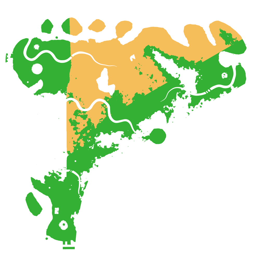 Biome Rust Map: Procedural Map, Size: 4500, Seed: 7032025