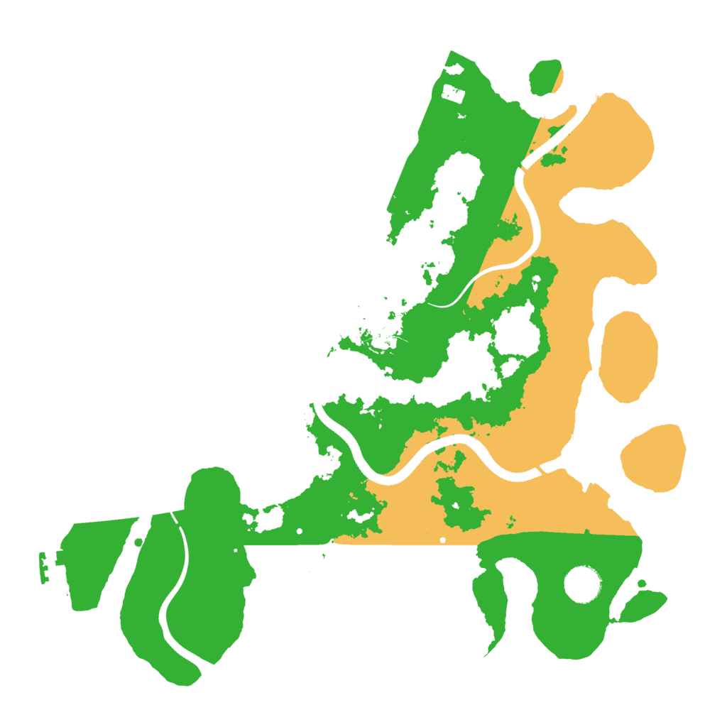 Biome Rust Map: Procedural Map, Size: 3500, Seed: 1951615591