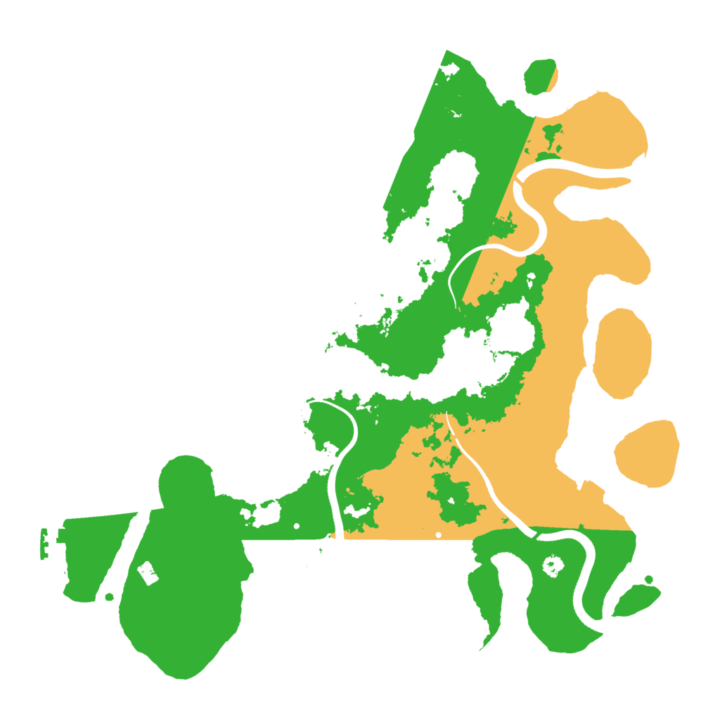 Biome Rust Map: Procedural Map, Size: 3500, Seed: 1951615591