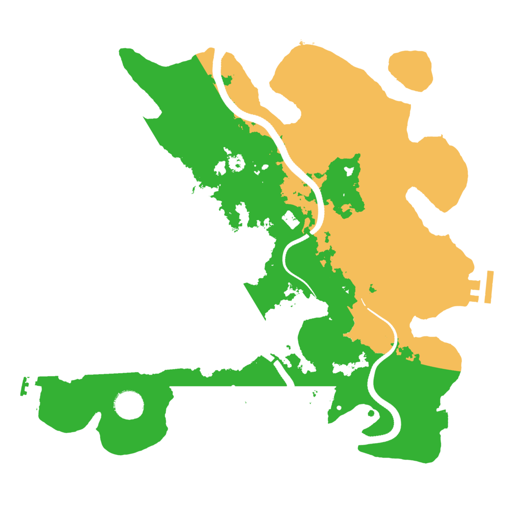 Biome Rust Map: Procedural Map, Size: 3200, Seed: 46720