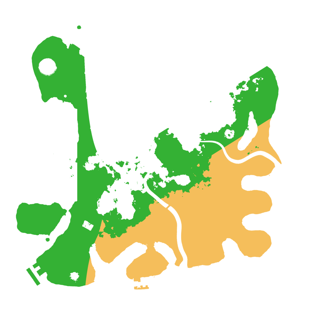 Biome Rust Map: Procedural Map, Size: 3200, Seed: 1988444186