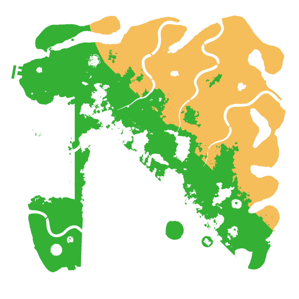 Biome Rust Map: Procedural Map, Size: 4500, Seed: 249375085