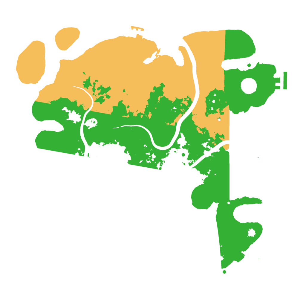 Biome Rust Map: Procedural Map, Size: 3500, Seed: 394941425