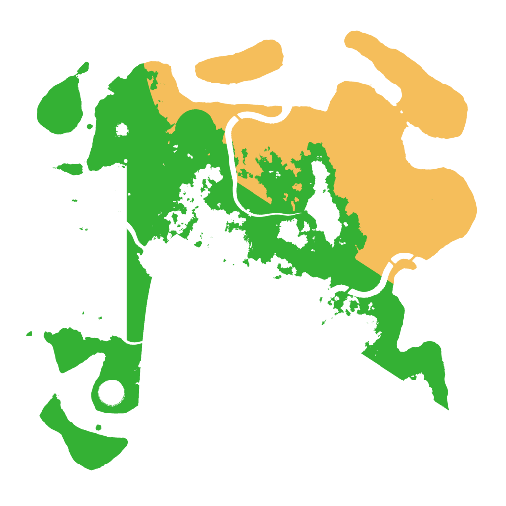 Biome Rust Map: Procedural Map, Size: 3500, Seed: 31543154