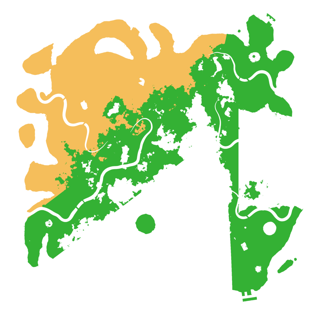 Biome Rust Map: Procedural Map, Size: 4500, Seed: 2073772179