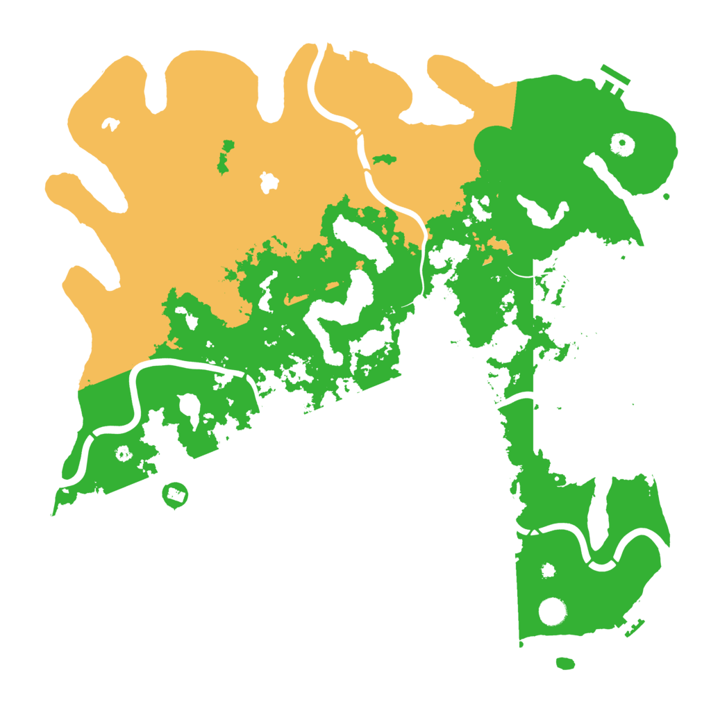 Biome Rust Map: Procedural Map, Size: 4500, Seed: 10735929