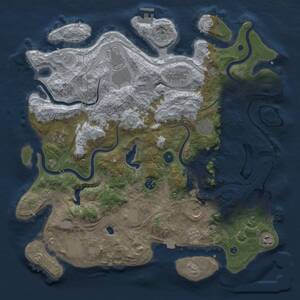 Thumbnail Rust Map: Procedural Map, Size: 4250, Seed: 1246267060, 16 Monuments